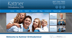 Desktop Screenshot of kattnerorthodontics.com