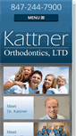 Mobile Screenshot of kattnerorthodontics.com