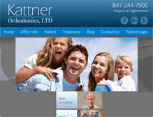 Tablet Screenshot of kattnerorthodontics.com